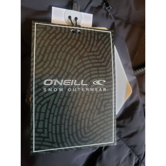ONeill Phase Womens Puffer Jacket With Faux Fur Hood Size M Black NWT - Picture 9 of 14
